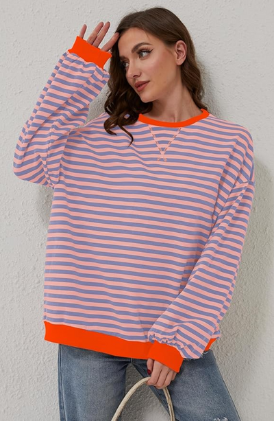 Mandy™ | Oversized Striped Soft Sweater