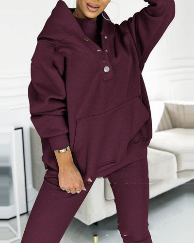 Alina™ | 2 Piece Soft Casual Sweatshirt and Pant Set