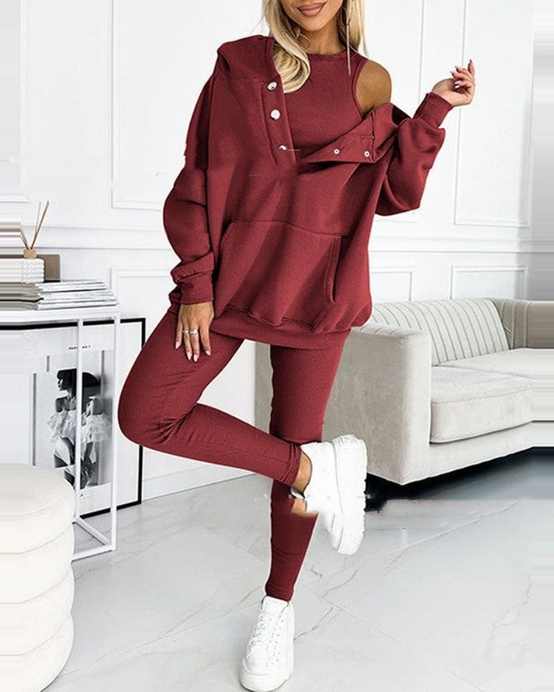 Alina™ | 2 Piece Soft Casual Sweatshirt and Pant Set