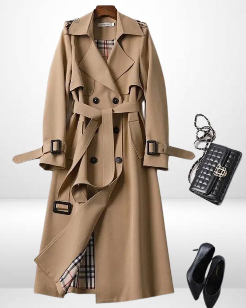 Bella™ | Long Stylish Luxe Trench Coat