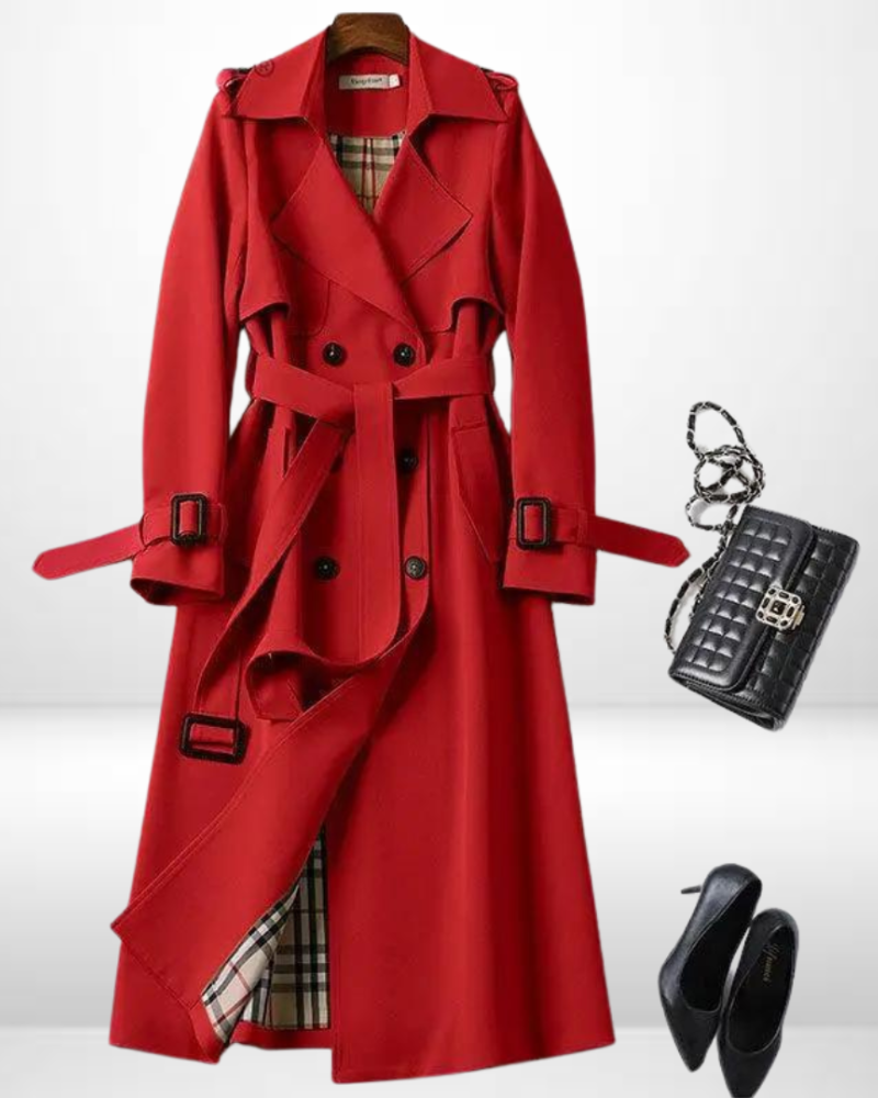 Bella™ | Long Stylish Luxe Trench Coat