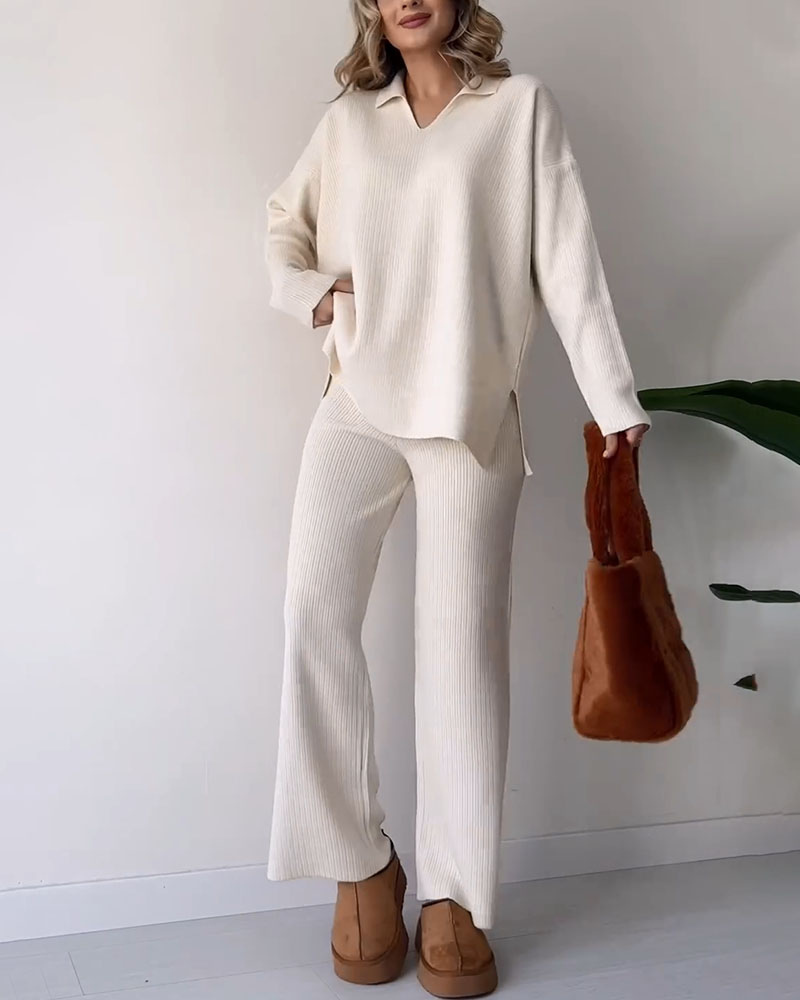 Cori™ | Two Piece Chic Elegant Knit Set