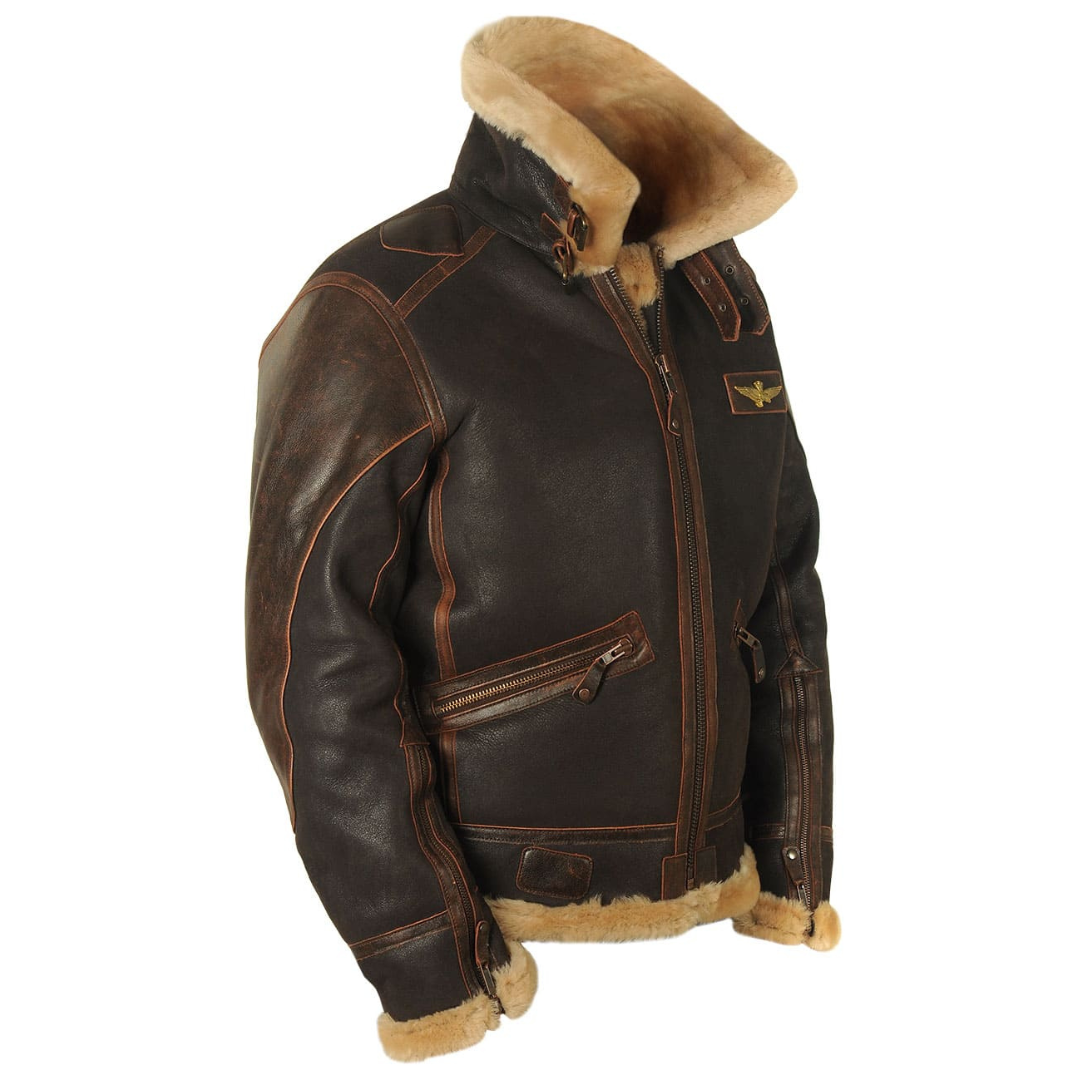 Maxi™ | Men's Leater Aviator Jacket