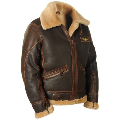 Maxi™ | Men's Leater Aviator Jacket