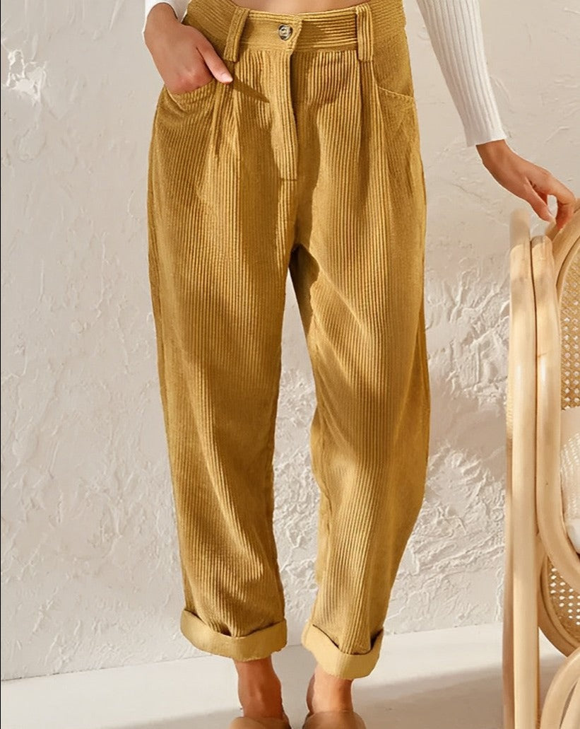 Jenna | Stylish Versatile Corduroy Trousers