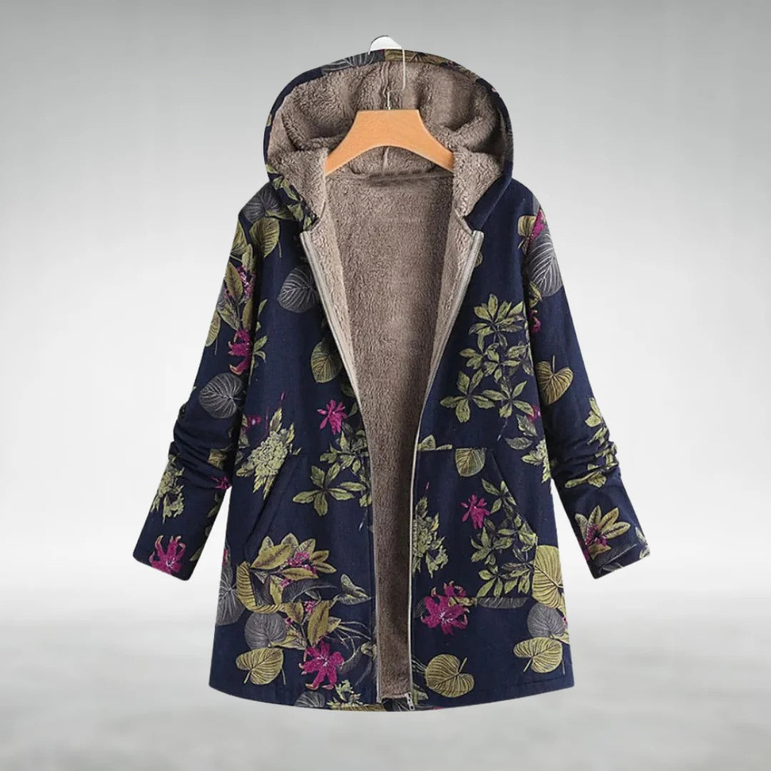 Soni™ - Soft Fleece Lined Floral Jacket