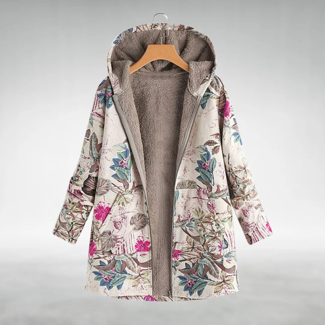 Soni™ - Soft Fleece Lined Floral Jacket