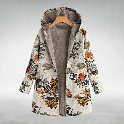 Soni™ - Soft Fleece Lined Floral Jacket