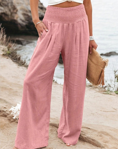 Connie | High-Waist Cotton Linen Pant