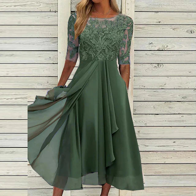 Alexandria™ | Elegant Fall Dress