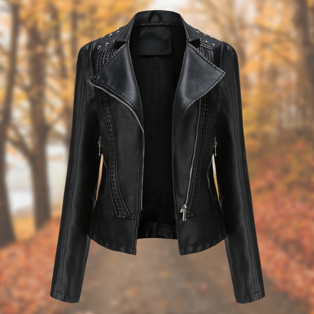 LEAH™ | Studded Premium Leather Jacket