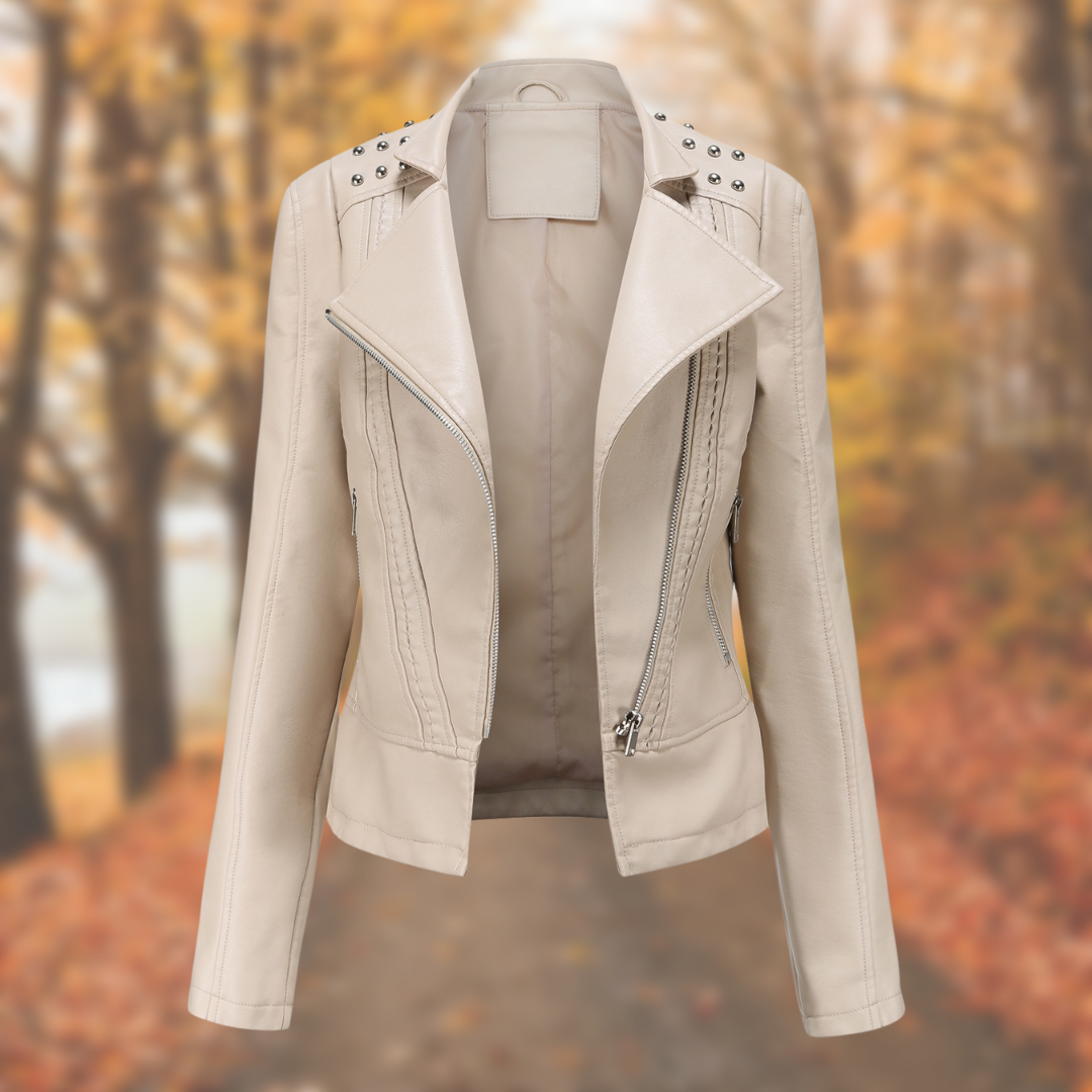 LEAH™ | Studded Premium Leather Jacket