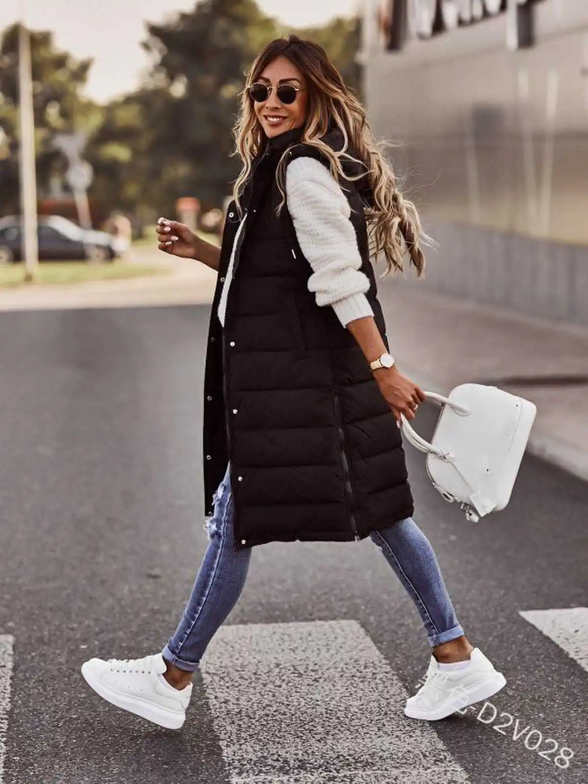 Lorna | Long Down Hooded Vest