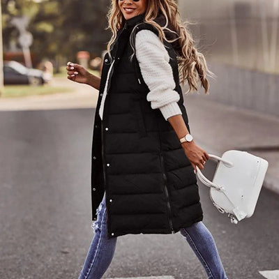 Lorna | Long Down Hooded Vest