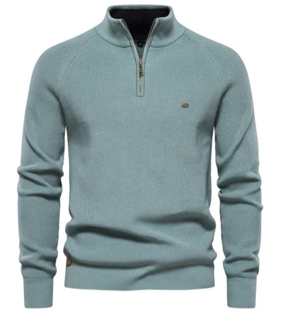 Andy™ | Cotton Knit Quarter Zip