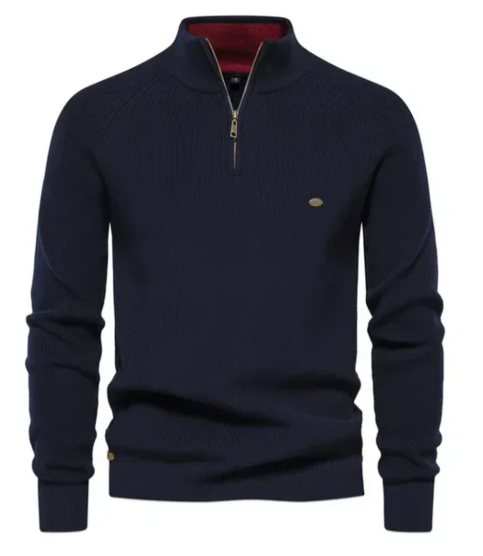 Andy™ | Cotton Knit Quarter Zip