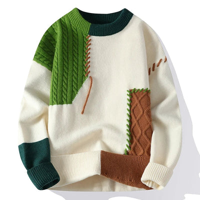 Autumn Blend™ - Premium Autumn Patchwork Sweater