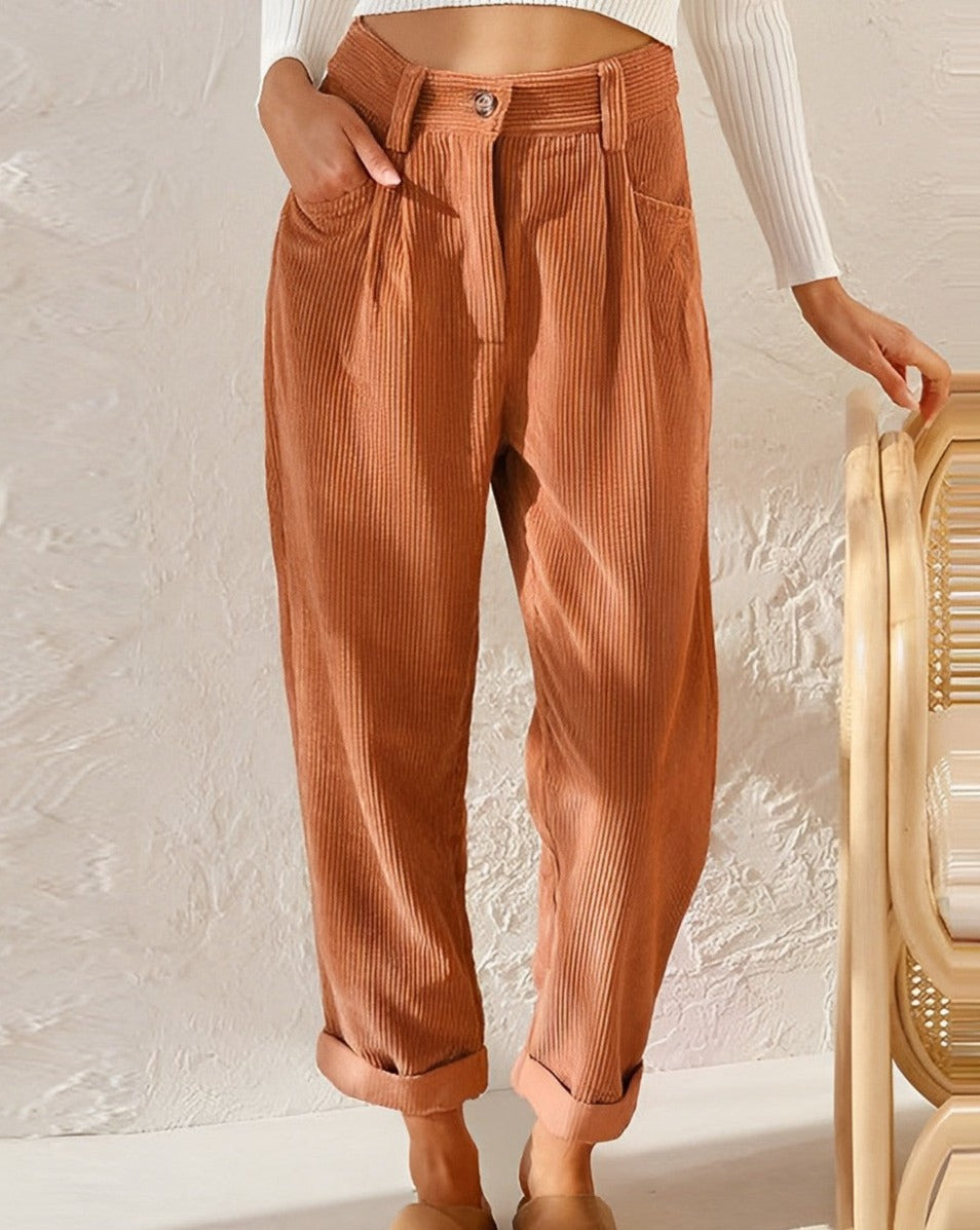 Jenna | Stylish Versatile Corduroy Trousers